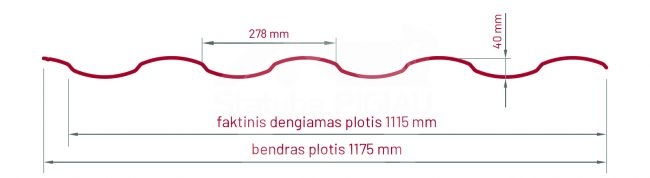 Hibridinė čerpė Centro