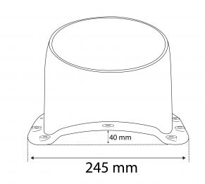 Ventiliacinis kaminėlis VENTOS X, 150D, METAL B26, universalus