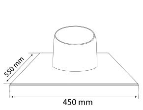 Ventiliacinis kaminėlis VENTOS X, 150D, BITU UNI (EPDM300), universalus