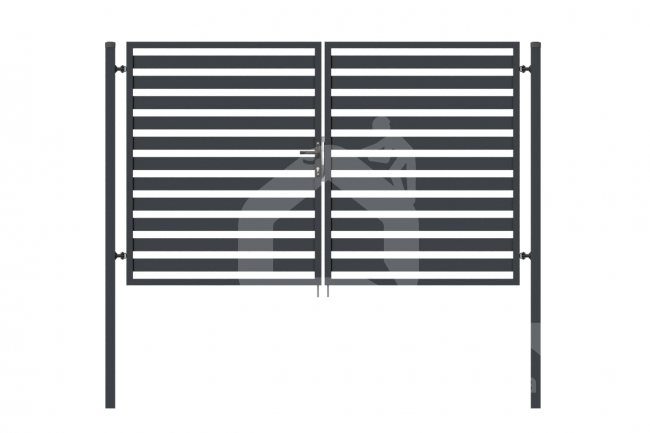 Varstomi vartai, polisado 80x20 užpildu, 1200x4000 mm