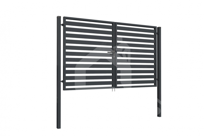 Varstomi vartai, polisado 80x20 užpildu, 1200x4000 mm