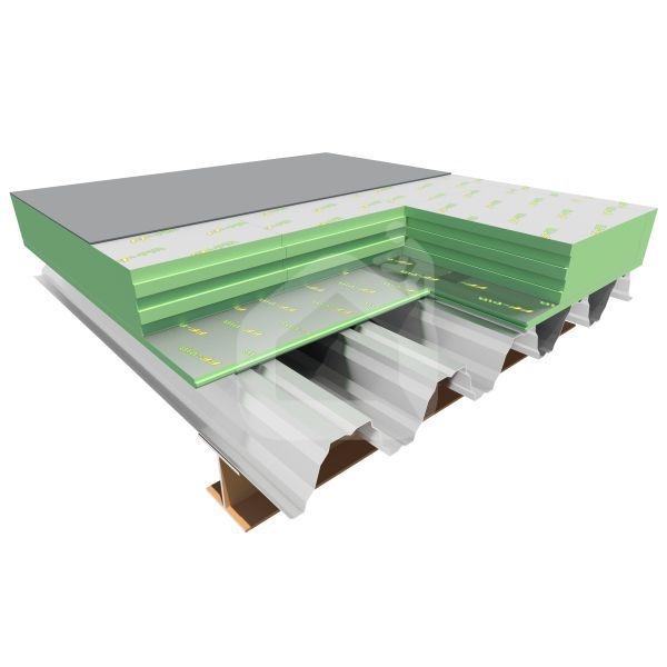Poliuretano plokštė Finnfoam FF-PIR ALK, frezuota, 100x600x2400 mm