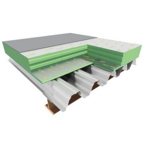 Poliuretano plokštė Finnfoam FF-PIR ALK, frezuota, 100x600x2400 mm