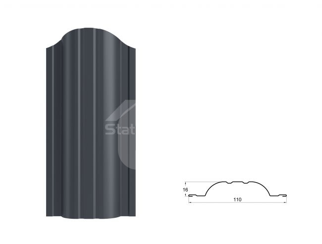 Tvoralentė GRETA, 0.40 mm, 2XRAL7024 Poliesteris