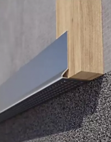 Pradžios ventiliacinis profilis, aliuminis, 3 m, James Hardie