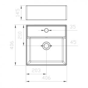 Ant stalviršio pastatomas praustuvas OLIMPIA 0003