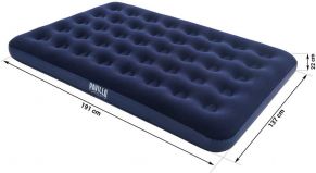 Pripučiamas čiužinys FULL, dvivietis, 191x137x22 cm, 67002