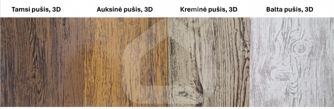 Klasikinis profilis SIMPLA-3 Auksinė pušis 3D, medžio imitacija