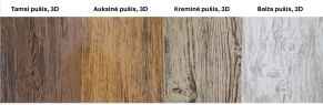 Klasikinis profilis SIMPLA-3 Balta pušis 3D, medžio imitacija