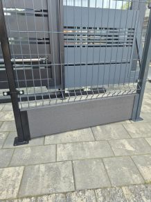 WPC žoga pamats, 2500x225x50 mm, pelēks