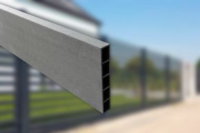 WPC žoga pamats, 2500x250x40 mm, pelēks