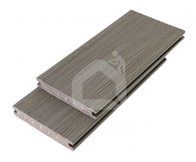 MIKKO PVC Co-extrusion pilnavidurė terasinė lenta, 23x140x3600 mm (įv. spalvos)