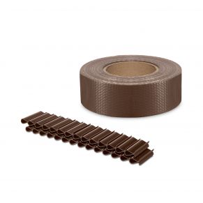 Tvoros segmento juosta MIKKO 47,5 mm x 35 m + 28 vnt. laikiklių (450 g/m²), PVC