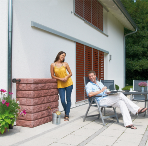 Dekoratyvinis rezervuaras-vandens talpa Rocky, 400 l