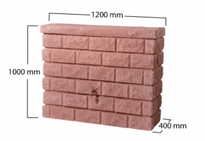 Dekoratyvinis rezervuaras-vandens talpa Rocky, 400 l