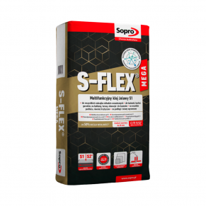 Daudzfunkcionāla želejveida flīžu līme Sopro S-FLEX Mega S1