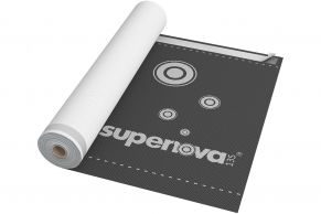 Difuzinė plėvelė SUPERNOVA 135 gr./m², SK2 (lipnūs kraštai), 1,5 m. x 50 m. = 75 m²