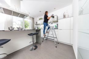 Alumīnija kāpnes SAFETY (5 pakāpieni) 126337