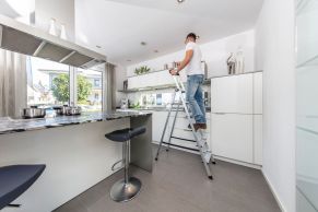 Alumīnija kāpnes SAFETY (5 pakāpieni) 126337