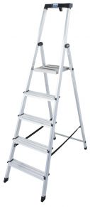 Alumīnija kāpnes SAFETY (5 pakāpieni) 126337
