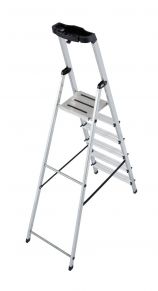 Alumīnija kāpnes SAFETY (6 pakāpieni) 126344