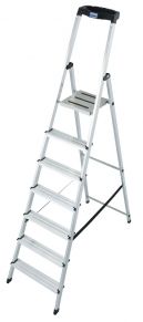 KRAUSE aliuminės kopėčios SAFETY (7 pakopų) 126351