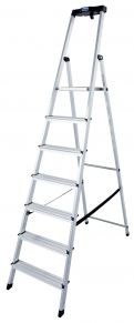 Alumīnija kāpnes SAFETY (7 pakāpieni) 126351