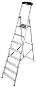 KRAUSE aliuminės kopėčios SAFETY (8 pakopų) 126368