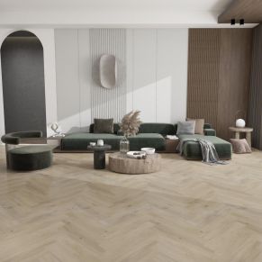 Vinilinė grindų danga Sand Maple, klasikinės eglutės raštas