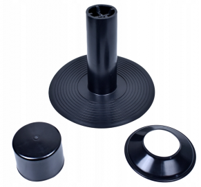 Ventilācijas skurstenis D75 H275, plakaniem jumtiem