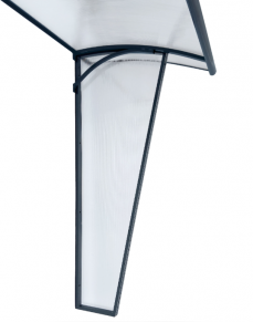 Siena izliektiem jumtiņiem, kreisā pusē