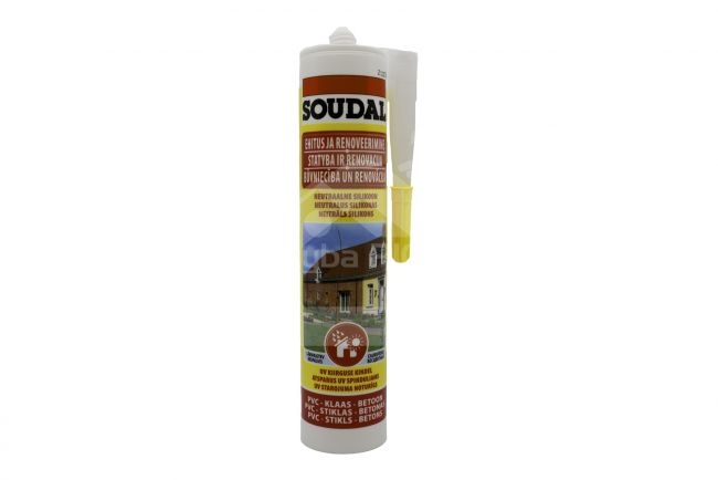 Silikonas, skaidrus, 300 ml