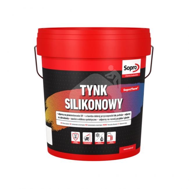 Silikoninis tinkas lauko ir vidaus darbams SoproTherm TS