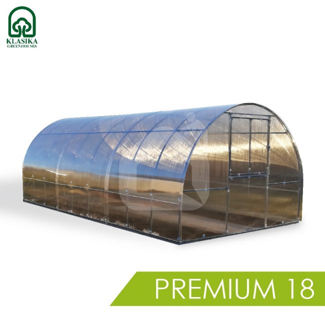 Šiltnamio komplektas KLASIKA TUBE 18 PREMIUM