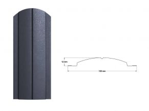 Metāla žogu dēlis SIMAS, 0,45 mm, 2xRAL7016, matēts poliesters