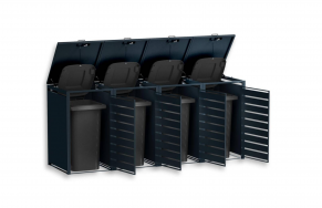 Četrvietīga atkritumu konteineru nojume MIKKO