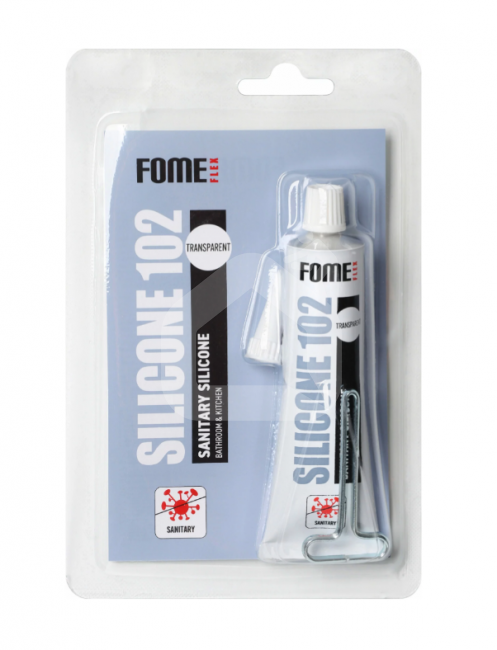 Silikoninis sanitarinis hermetikas FOME FLEX Sanitary Silicone 102, 310 ml
