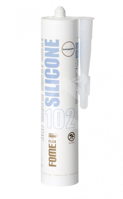 Silikoninis sanitarinis hermetikas FOME FLEX Sanitary Silicone 102, 310 ml
