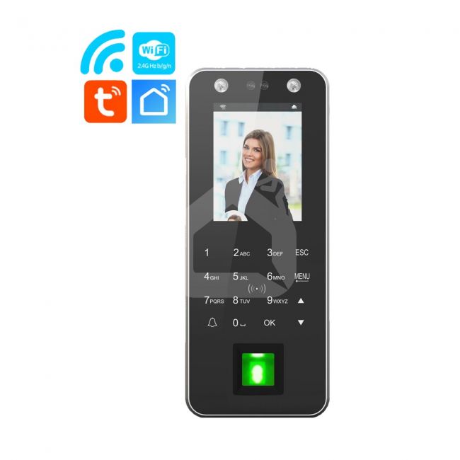 Veido atpažinimo telefonspynė SmartHome su piršto antspaudo skaitytuvu
