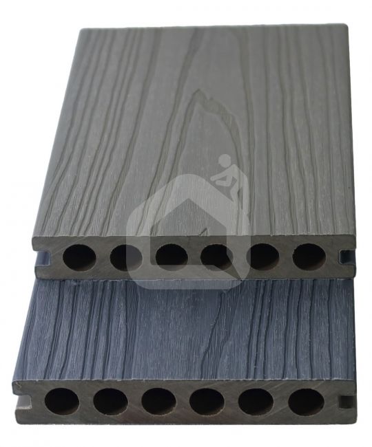 MIKKO WPC Co-extrusion dvipusė terasinė lenta, 23x140x3600 mm (įv. spalvos)