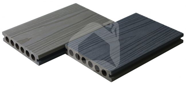 MIKKO WPC Co-extrusion dvipusė terasinė lenta, 23x140x3600 mm (įv. spalvos)