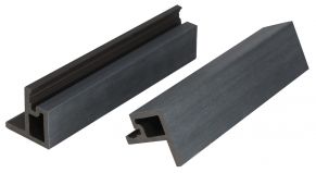 WPC fasado šoninis užbaigimo profilis MIKKO, 49x49x3600 mm (įv. spalvos)