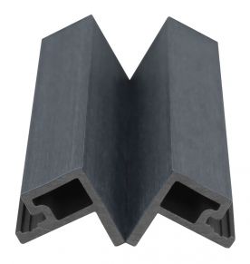 WPC fasado šoninis užbaigimo profilis MIKKO, 49x49x3600 mm (įv. spalvos)