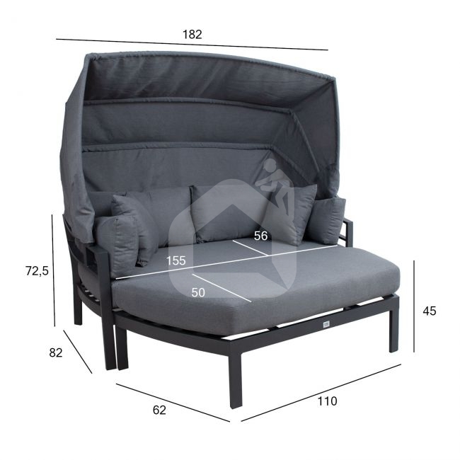 Sofa TOMSON su stogeliu