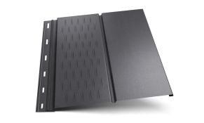 Alumīnija SOFFITS Matt (ar vai bez perforācijas), rievota struktūra