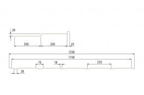 Metāla dakstiņu moduļa jumts Solo (H5) Super Matt