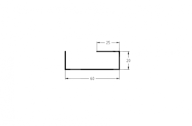 PĒC PASŪTĪJUMA! Apakšsliedes detaļa SIMPLA-3, 60x30 mm, dažādas krāsas un apdare