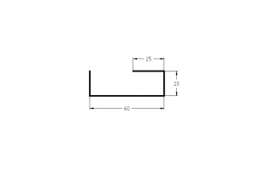 PĒC PASŪTĪJUMA! Apakšsliedes detaļa SIMPLA-3, 60x30 mm, dažādas krāsas un apdare