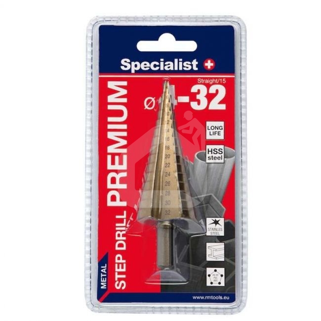 Žingsninis grąžtas, 4-32 mm, Specialist+ Premium 