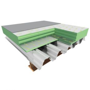Poliuretano plokštė Finnfoam FF-PIR ALK, frezuota, 30x600x2400 mm